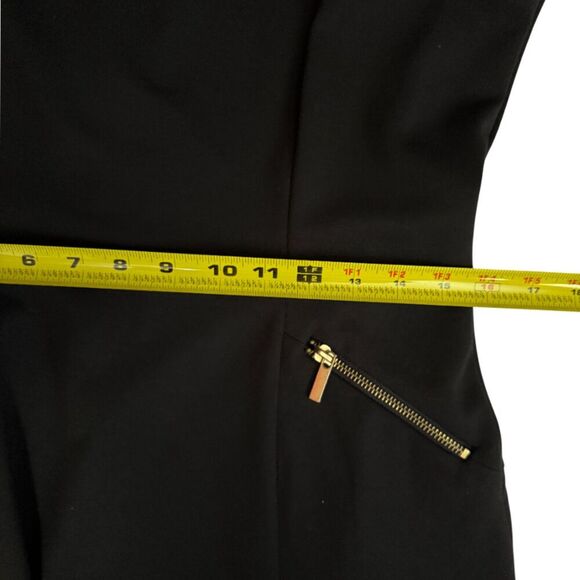 Sharagano Black Fit & Flare Sleeveless Dress Aize 8 - Picture 9 of 11